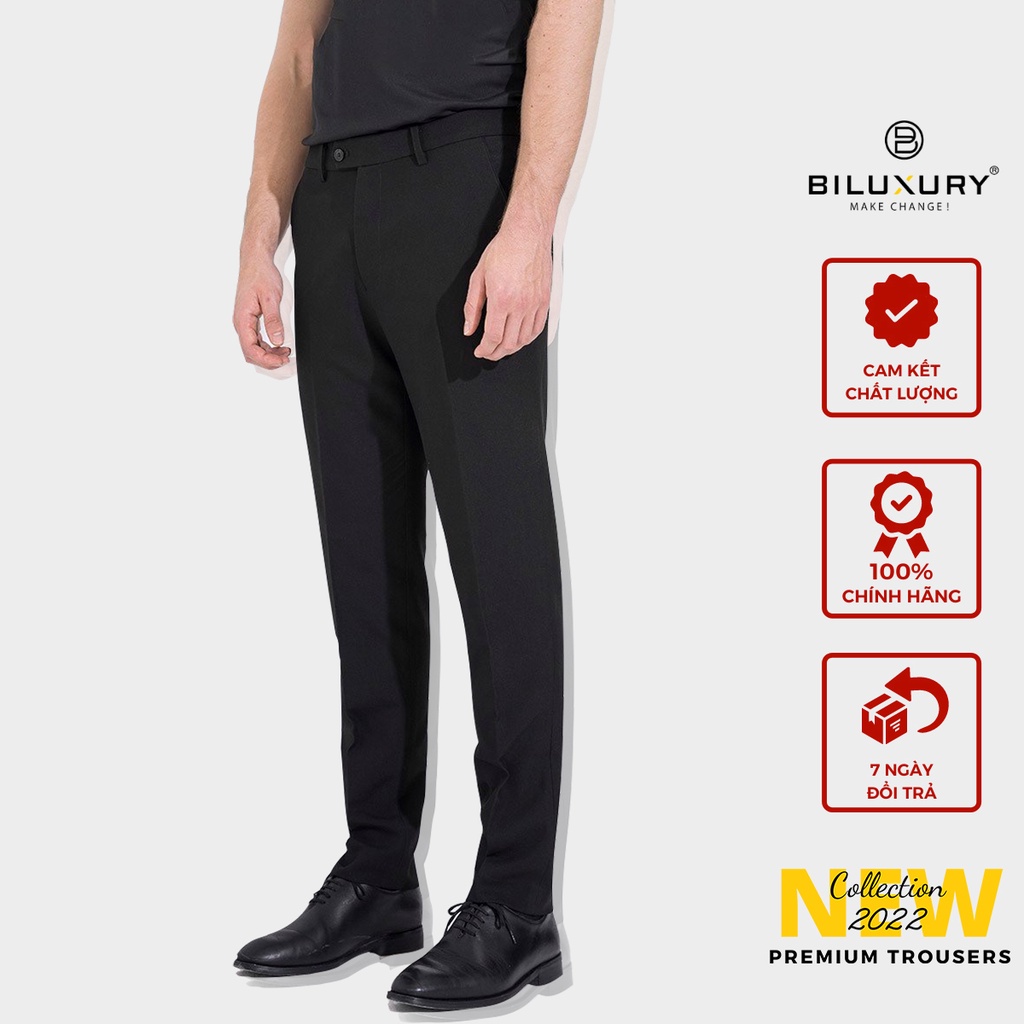 Quần âu nam công sở Biluxury 5QAUB005 lịch lãm đẳng cấp chuẩn form không nhăn nhàu