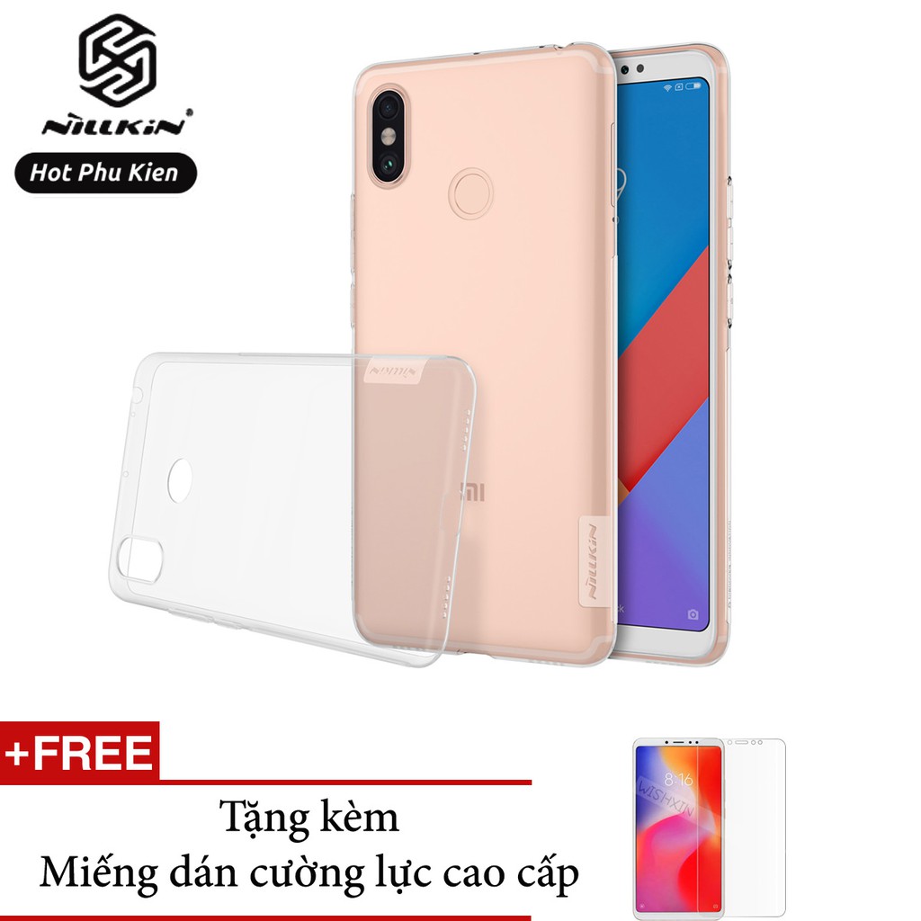 Ốp lưng dẻo Xiaomi Mi Max 3 Nillkin mỏng 0.6 mm (tặng kèm Miếng dán cường lực cao cấp) - Phân phối HotPhuKien