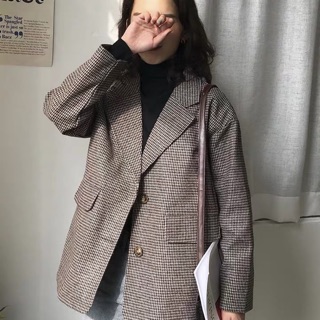 Blazer kẻ dạ