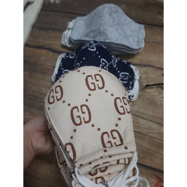 Khẩu trang gucci vải kate mã GG1