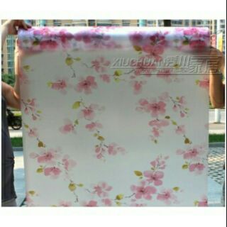 Giấy dán kính mờ hoa đào khổ rộng 90cm