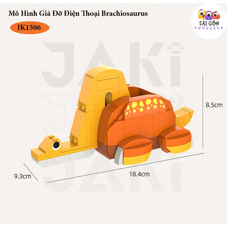 Đồ Chơi Lắp Ráp Kiểu LEGO Mô Hình Đồ Dùng Học Tập Khủng Long Fun Desk Cho Bé Siêu Dễ Thương JAKI Với 250+ PCS