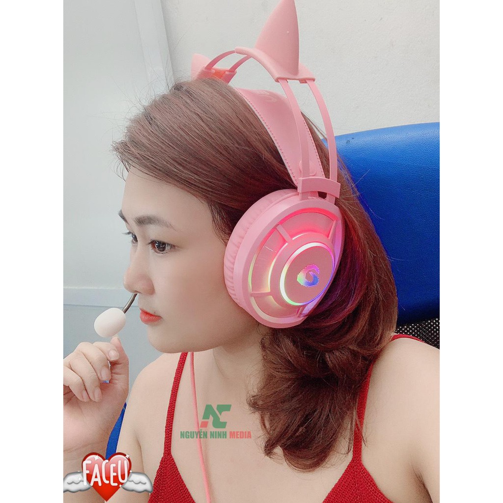 Tai nghe chơi game Dareu EH469 RGB Pink (Màu Hồng) - Hàng Chính Hãng | BigBuy360 - bigbuy360.vn