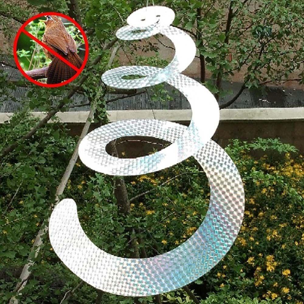 Bộ 2 Cuộn Băng Keo Phản Quang Hai Mặt Dùng Đuổi Chim Tiện Dụng