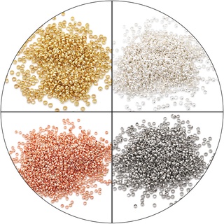 Set 100 Hạt Cườm Đồng 2 / 2.5mm Dùng Làm Trang Sức Thủ Công