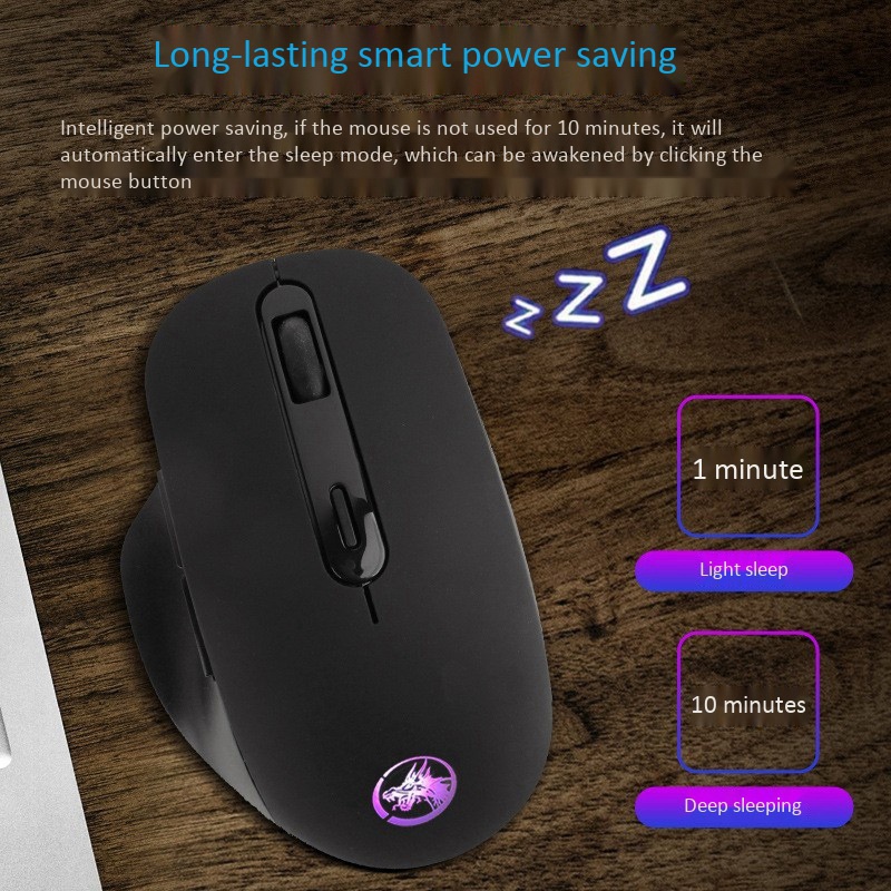 Bluetooth 2.4GHz Mouse,Dual e Switching 6 Button Wireless Mouse