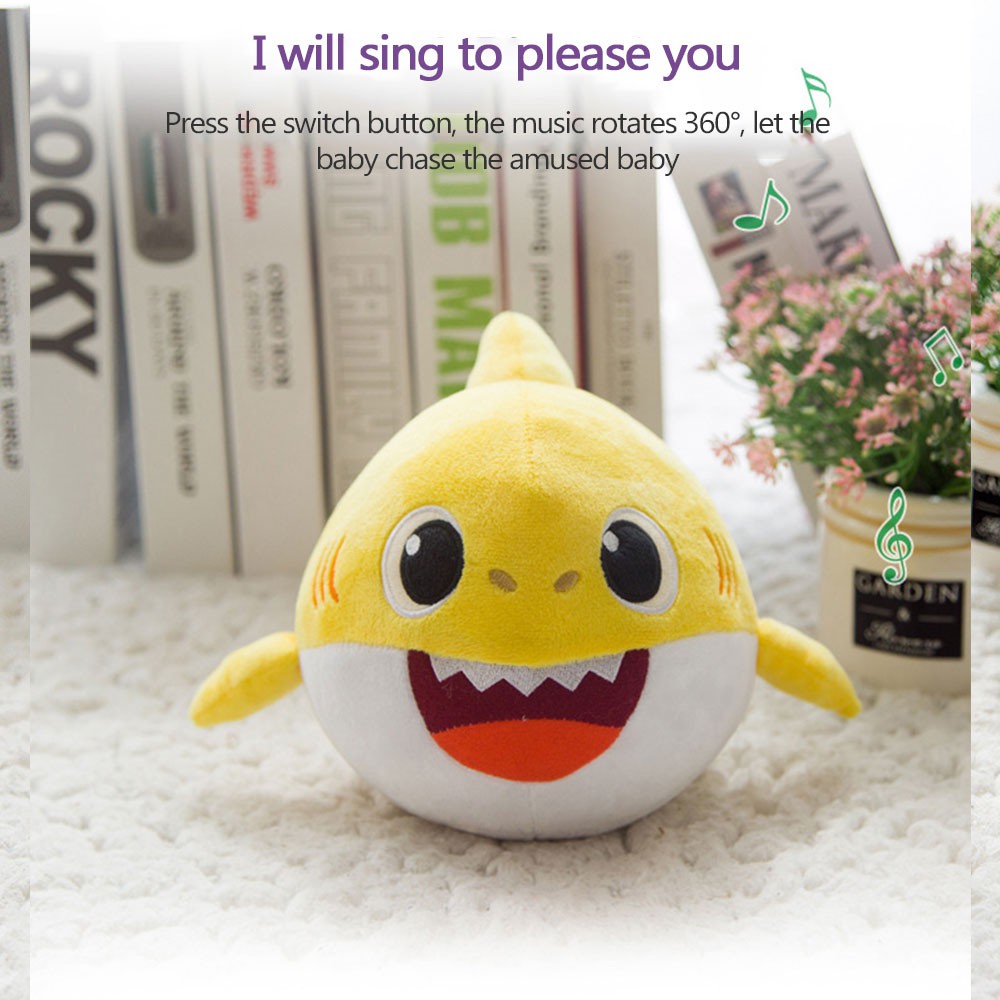 ⌂⌂ Shark baby music shark singing and dancing plush toys 【Goob】