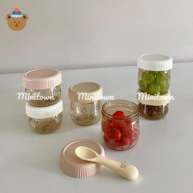 SET 3 HŨ ĐỰNG THỨC ĂN DOTTODOT 🐻