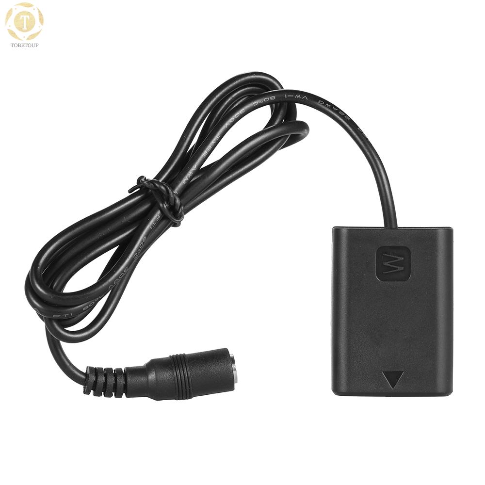 Shipped within 12 hours】 Andoer NP-FW50 Fully Decocded Dummy Battery Pack DC Coupler Connector for Sony A7 A7II A7R A7S A7RII A7SII A6000 A5000 ILDC Camera Connector [TO]