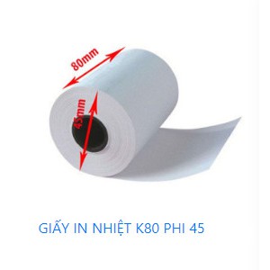 [Nowship] GIẤY IN NHIỆT K80, K57 , POS, TAXI, Giấy In Bill, In Hóa Đơn Shop Online, Cửa Hàng (57mm, 80mm)