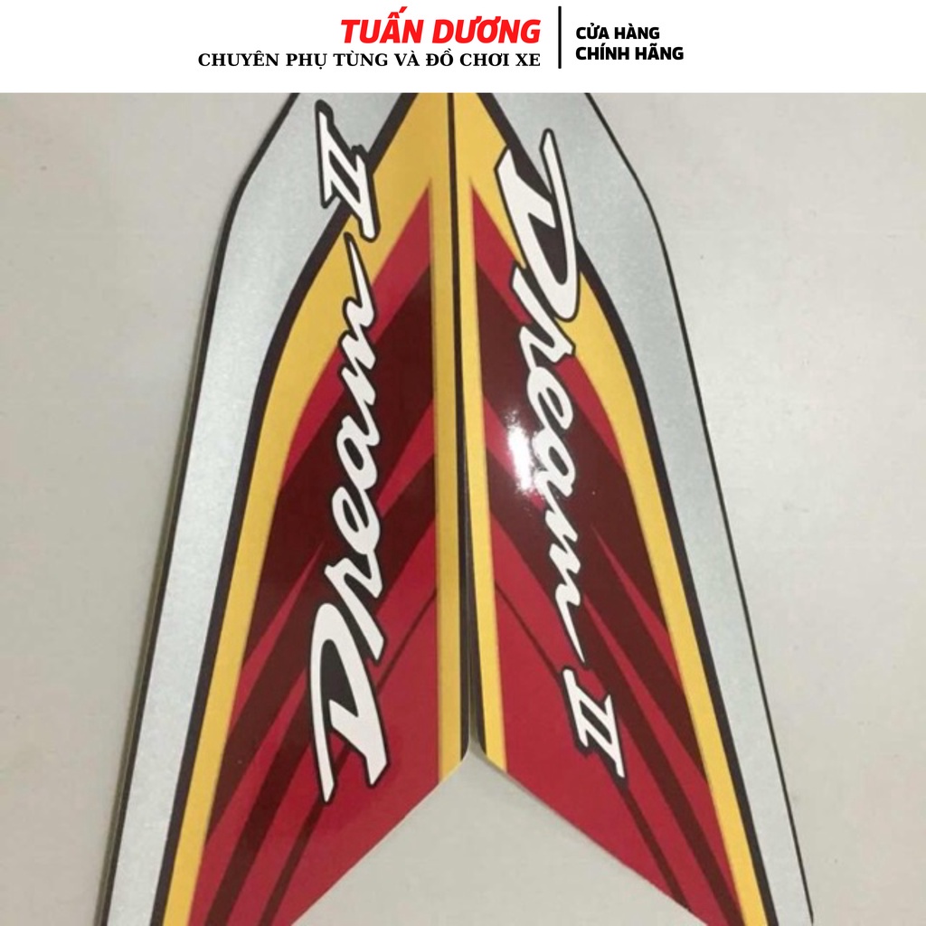 Tem Thái Lửa gắn xe dream - Tem Thái đỏ gắn xe dream Thái và Dream Việt các đời ( LOẠI ĐẸP )