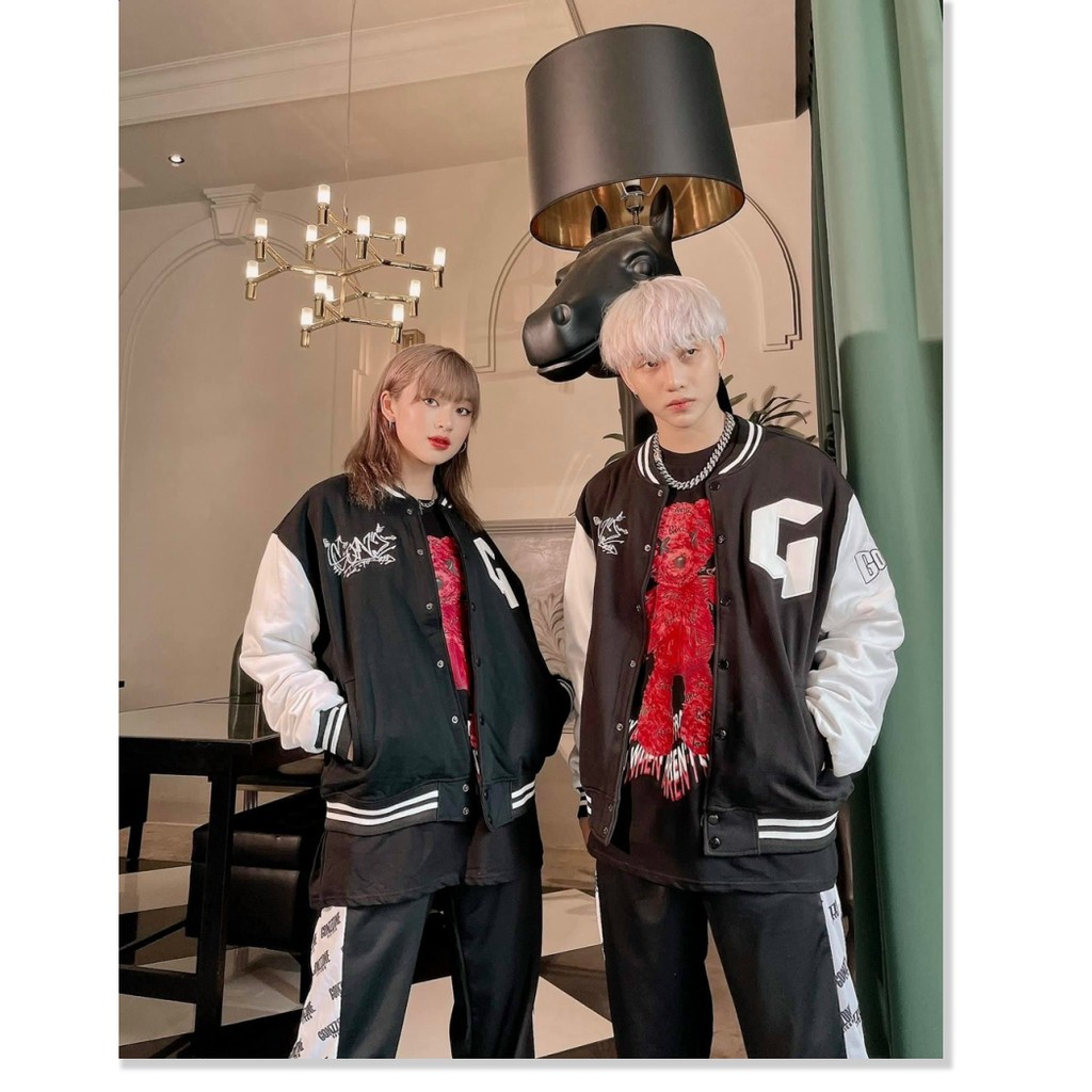 Áo khoác dù bomber nam nữ in chữ G form chuẩn mặc thoáng mát Thời Trang Super Fashion