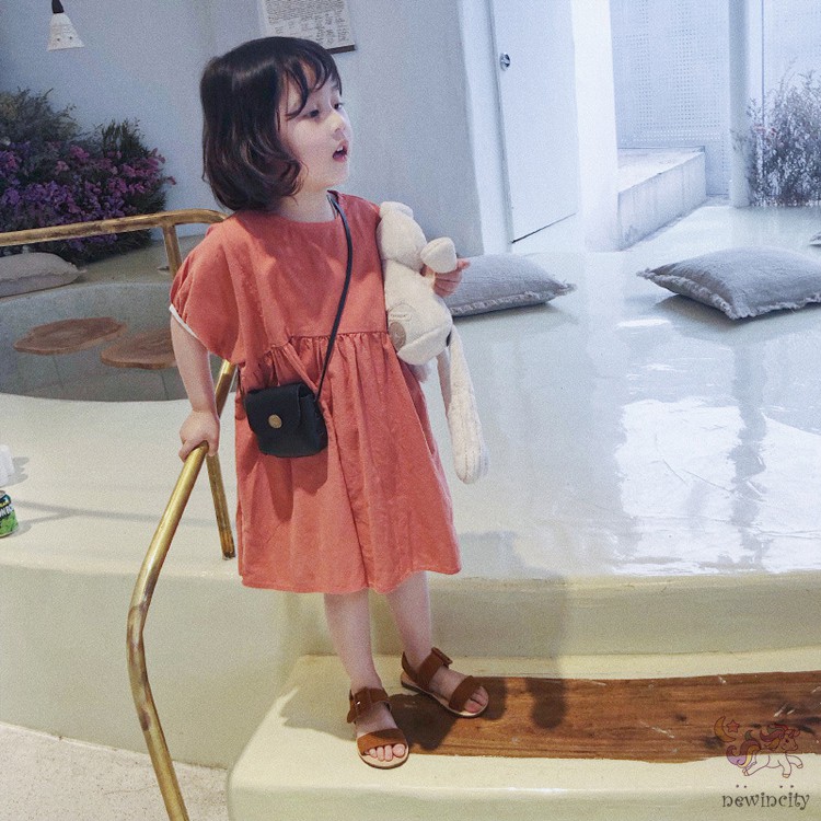 Đầm Bé Gái Đơn Giản Phong Cách Hàn Quốc