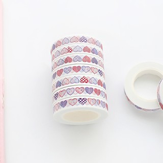Washi tape trái tim 7mmx10m (6)