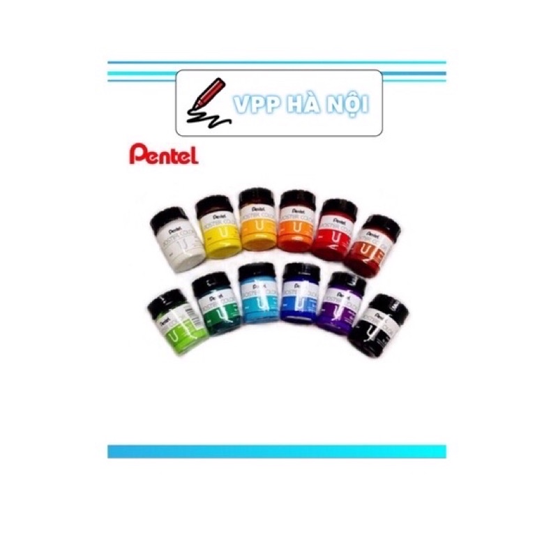 Màu Poster Color Pentel 30ml Văn Phòng Phẩm Hà Nội