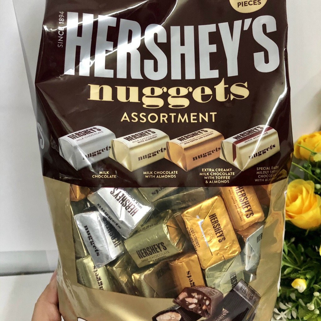 [Mã GROSALEHOT giảm 8% đơn 250K] ❤️ [Date 9/2021] Combo 10 viên (Mix 4 loại) Socola sữa Hershey's Nuggets Mỹ (Mẫu Mới) | BigBuy360 - bigbuy360.vn