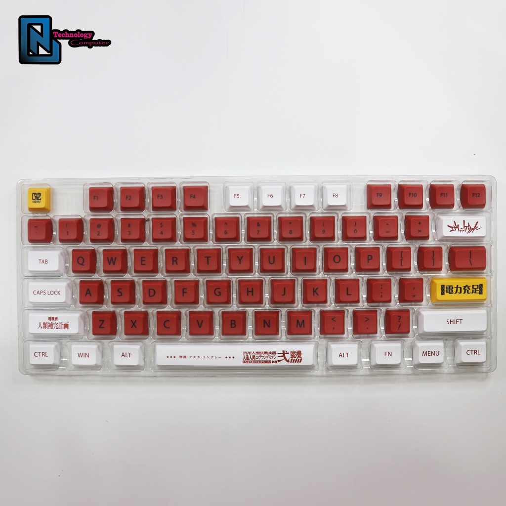 Keycap Kiểu XDA Gundam No.2 Chất Liêu PBT 124 Phím Dành Cho Layout 61/64/68/75/84/87/98/104