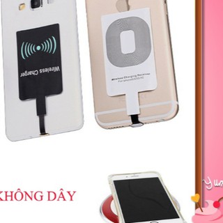 Miếng dán sạc không dây cổng Micro SAMSUNG  VA IPHONE