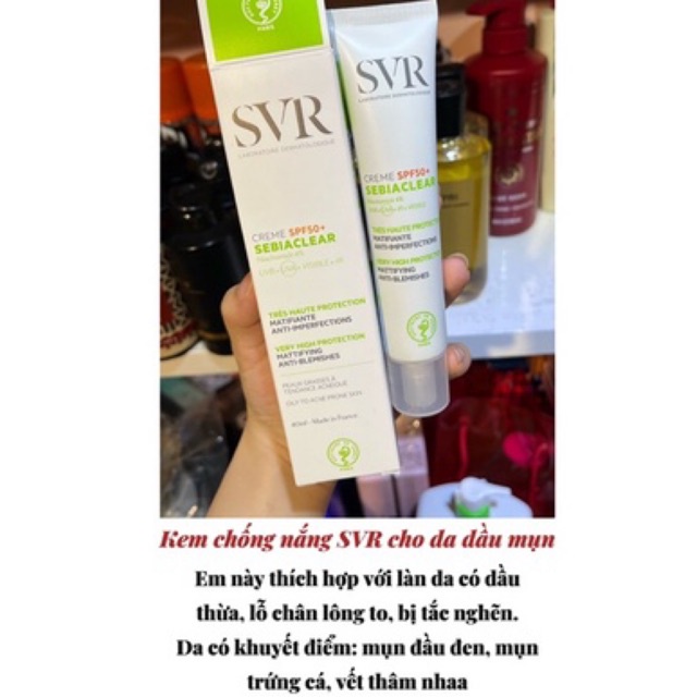 Kem Chống Nắng SVR Sebiaclear Creme SPF50+