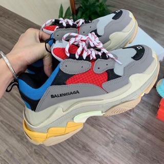 Giầy thể thao sneaker Trips xanh đỏ nam nữ