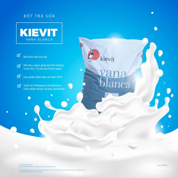 Bột pha trà sữa Indo Kievit Vana Blanca- Gói chiết lẻ
