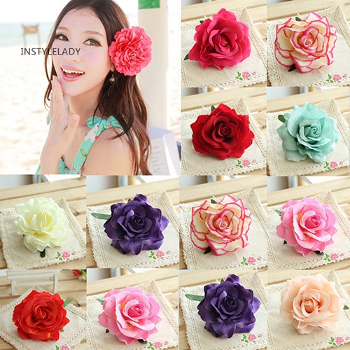 ✌Kẹp Tóc Hoa Hồng Lớn Cho Cô Dâu