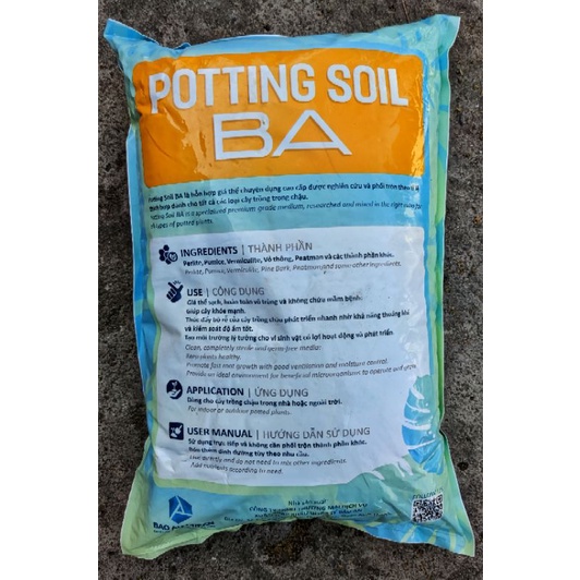 Potting Soil BA - Giá Thể Kiểng Lá, Hoa Hồng 20dm3