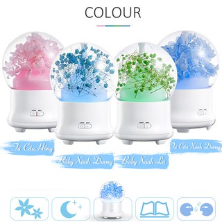 [Mã ELHA22 giảm 5% đơn 300K] Máy Khuếch Tán Tinh Dầu Quả Cầu Hoa