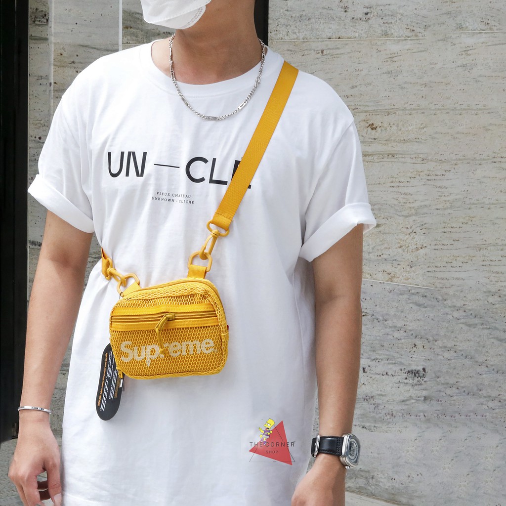 Túi đeo chéo Supreme Ss20 - Supreme Small Shoulder Bag (đen/xanh/vàng/đỏ) [Ảnh thật]