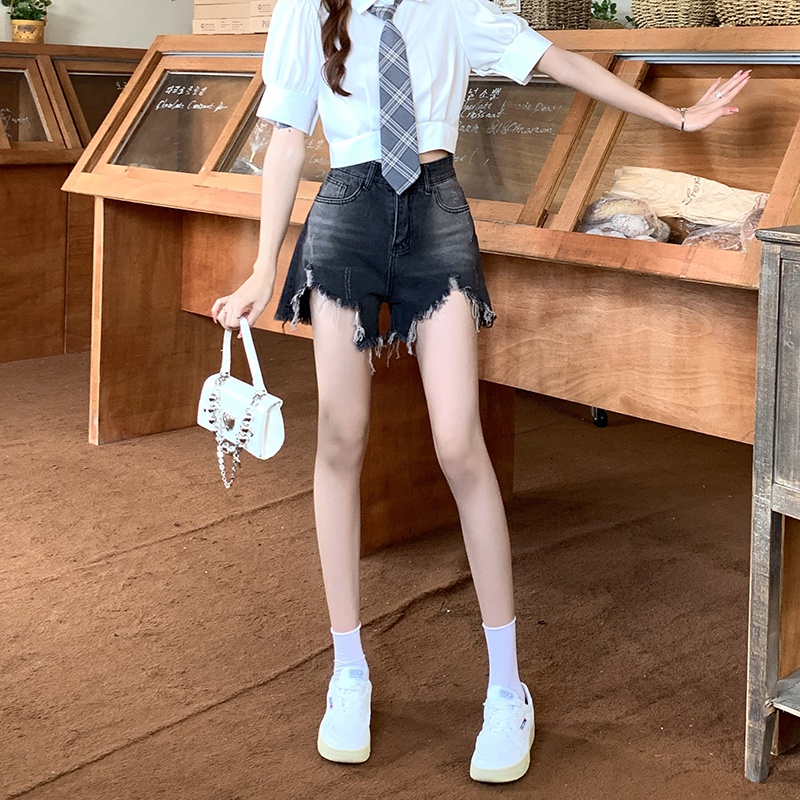 Quần Short Jean Rách Thời Trang Dành Cho Nữ