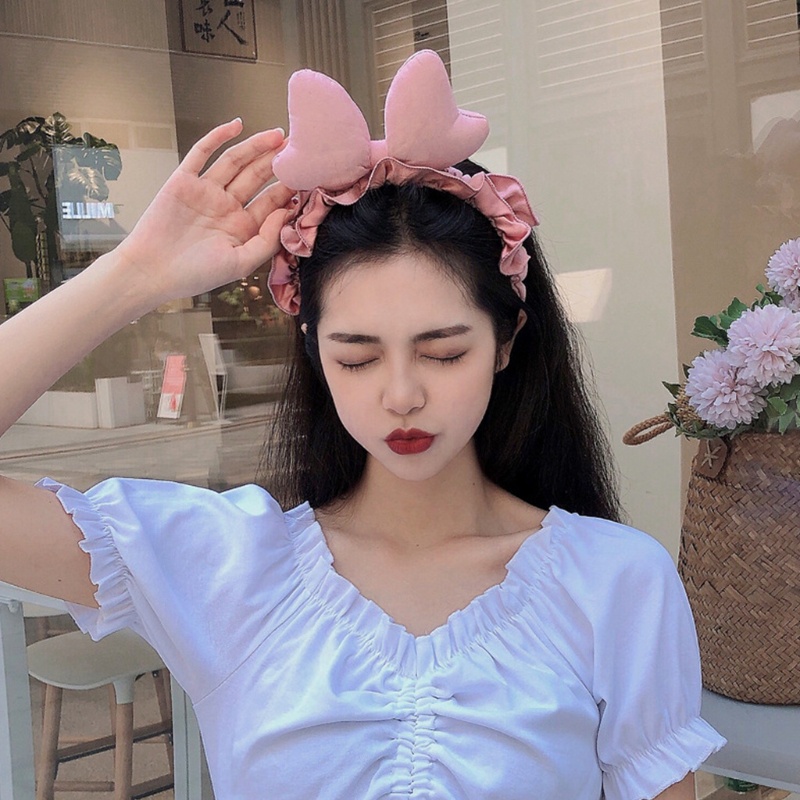 Băng Đô Cài Tóc Rửa Mặt Không Trơn Họa Tiết Hoạt Hình