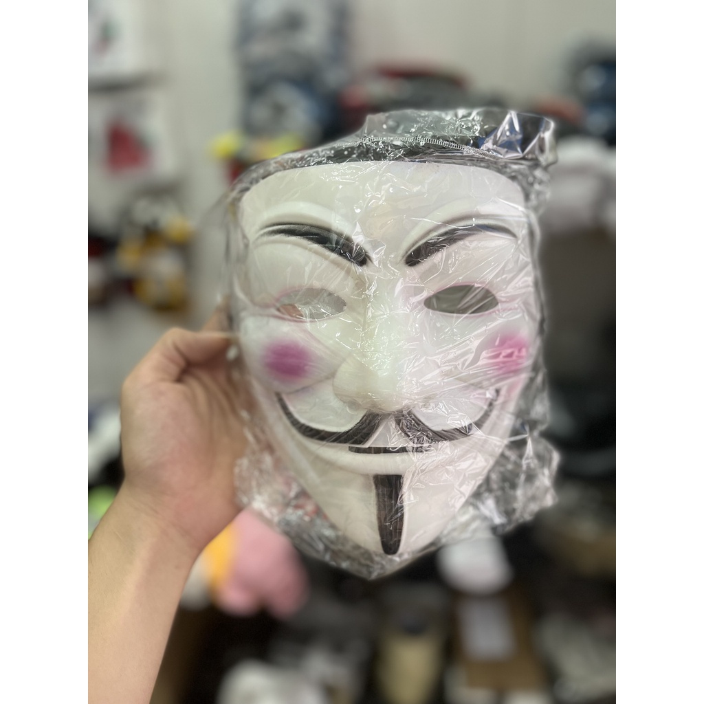 Mặt Nạ Hacker Anomynous Bậc Thầy Ẩn Danh Nhựa Bền Cứng