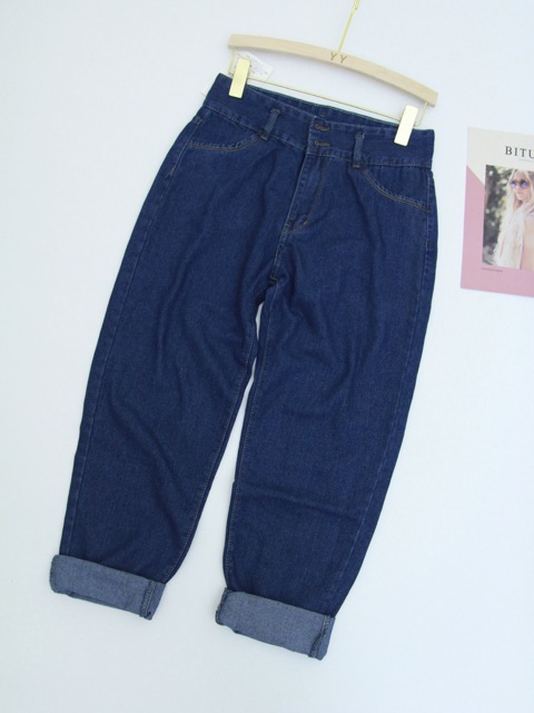 [Mã SKAMA06 giảm 8% tối đa 50K đơn 250K] QNU33 - QUẦN JEAN XANH ỐNG CÔN THỤNG NỮ | BigBuy360 - bigbuy360.vn