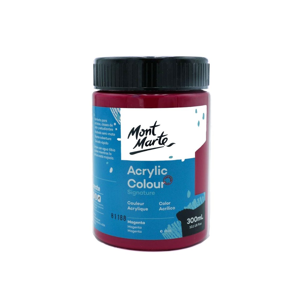 Màu Acrylic Mont Marte 300ml - Magenta - Acrylic Colour Paint Signature 300ml (10.1oz) - MSCH3054