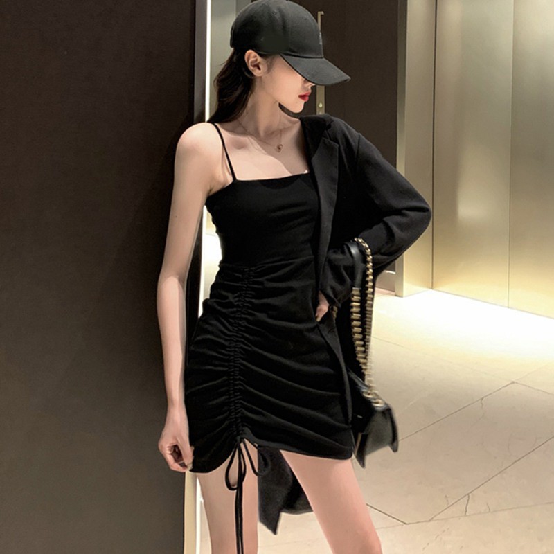 Váy đầm body hai dây dúm eo SIÊU ĐẸP đầm hoa váy hoa nhí