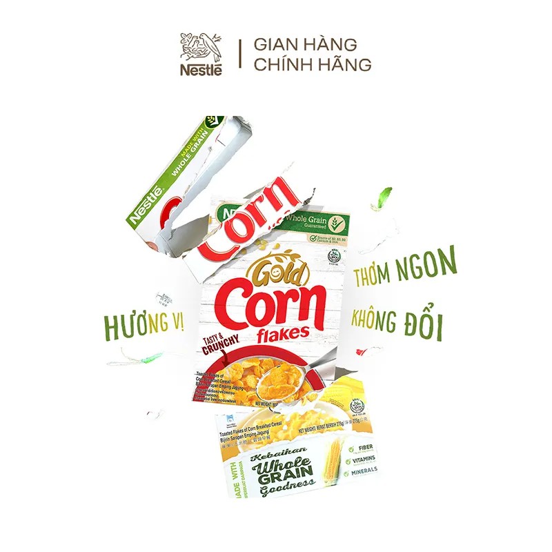 Combo 2 hộp ngũ cốc ăn sáng Nestlé Cornflakes (hộp 275g)