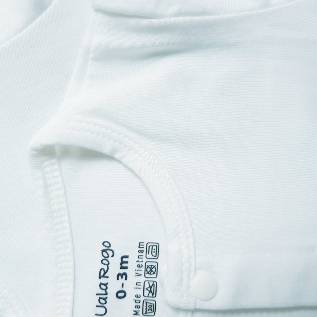 Bodysuit cho bé uala rogo 0-3m vải cotton cúc giữa tiện lợi dễ dàng thay bỉm quần áo trẻ em 8888
