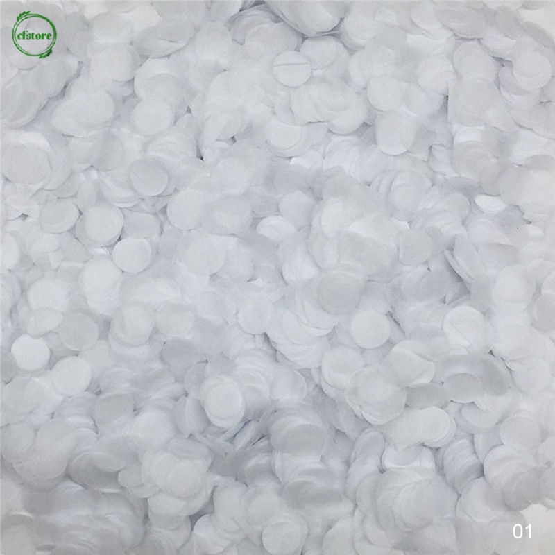 Túi bông giấy 10g kích cỡ 1cm nhiều màu sắc hình tròn trang trí cho lễ tiệc