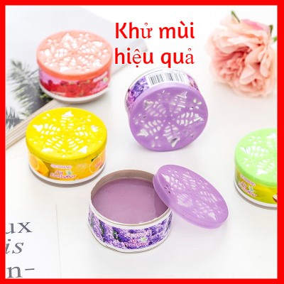 Sáp thơm phòng hộp thơm khử mùi nhà vệ sinh hiệu quả chống mốc ẩm hương chanh, lavender, hoa hồng