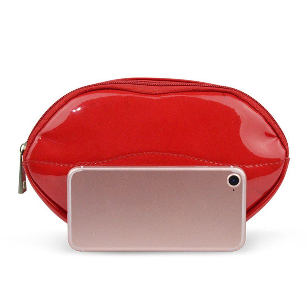 Túi Da PU Đựng Mỹ Phẩm Chống Thấm Nước Có Khóa Kéo Tiện Dụng