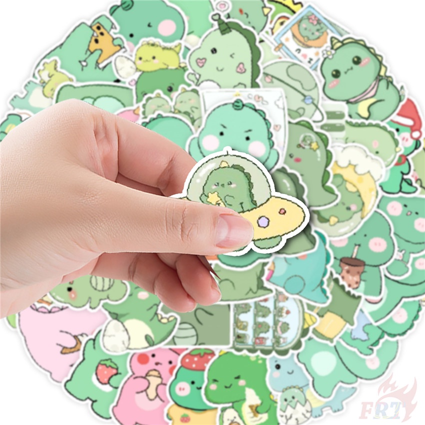50 Cái / Bộ ☆ Sticker Dán Trang Trí Hình Khủng Long Ngộ Nghĩnh 01 ☆ Sticker Dán Tường Chống Thấm Nước Họa Tiết Graffiti Hợp Thời Trang
