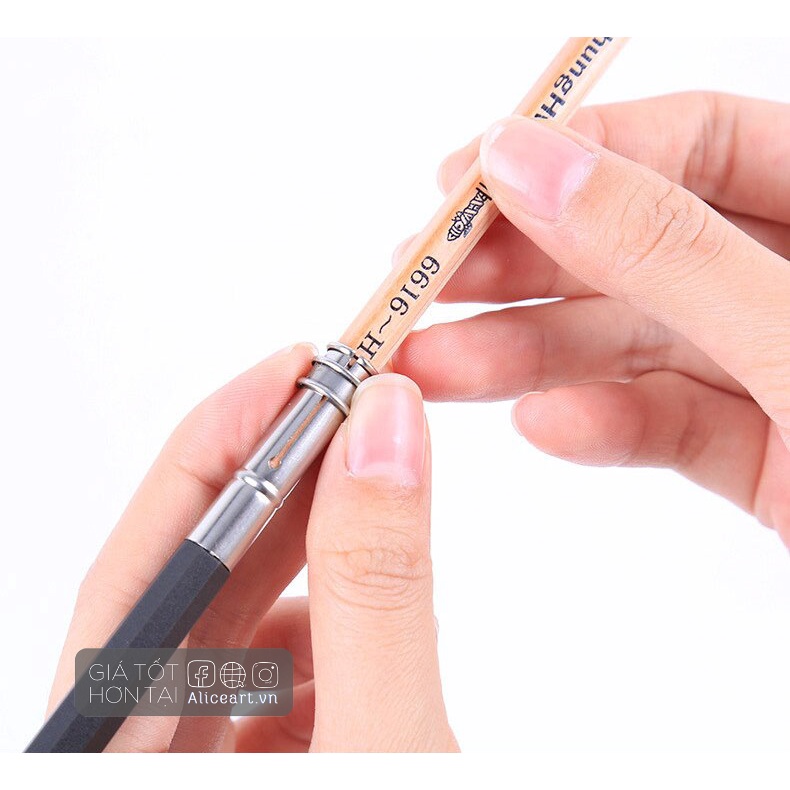 [NEW] Đầu Nối Dài Bút Chì Kuelox Có Thể Điều Chỉnh Tiện Lợi Nối Chì Kim Loại Màu Ngẫu Nhiên