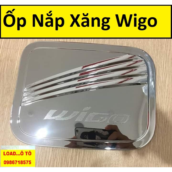 Ốp Nắp Bình Xăng Xe Toyota WIGO Mạ Crom Sáng Bóng Cao Cấp