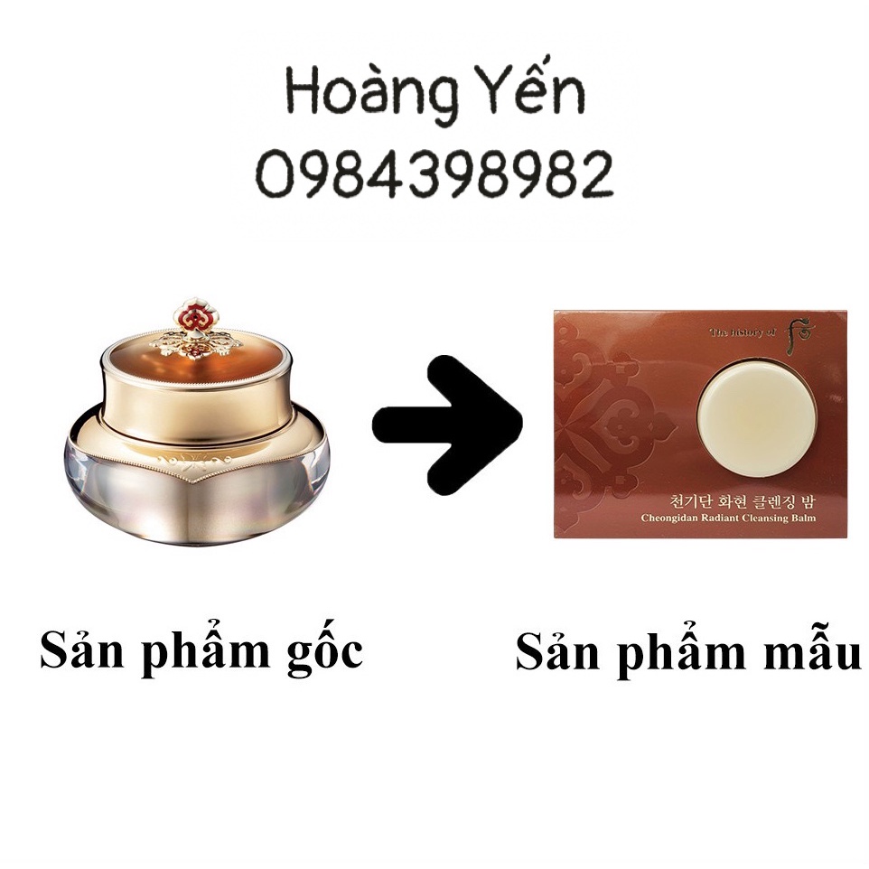 [GIÁ TỐT] Viên sáp tẩy trang tái sinh Whoo Cheongidan Hwa Hyun Radiant Cleansing Balm 4ML