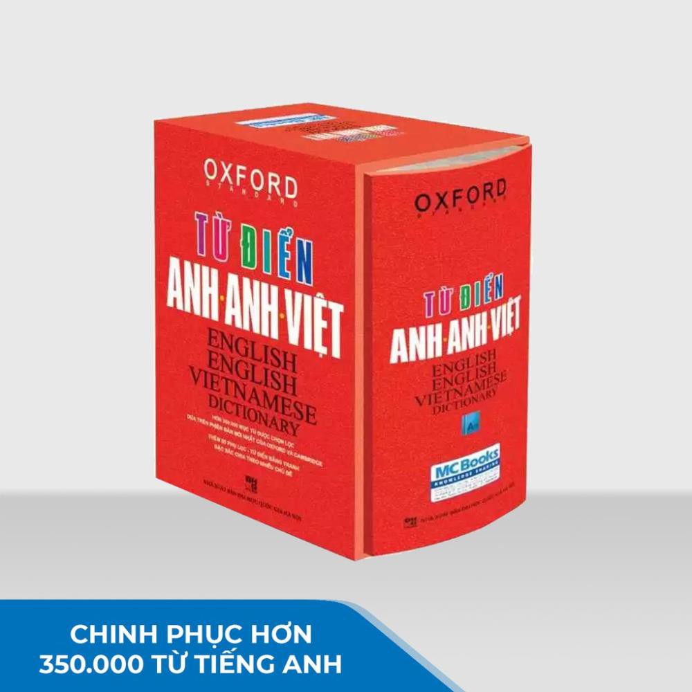 Sách - Từ Điển Anh Anh Việt Phiên Bản Bìa Cứng Màu Đỏ [MCBOOKS]