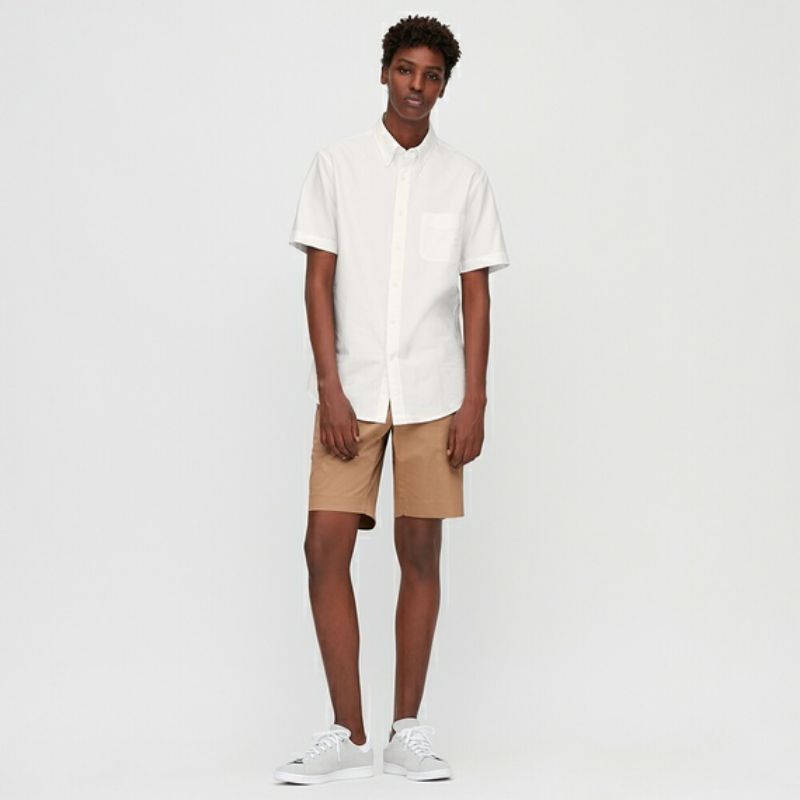 [Thanh Lí Tồn Size L]Áo Sơ Mi Nam Cộc Tay Uniqlo Oxford Vải Thoáng Mát ,Thấm Hút ,Lịch Lãm