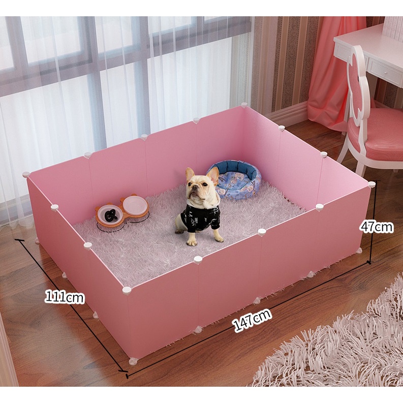 Combo chuồng quây nhựa cho thú cưng nhiều màu sắc