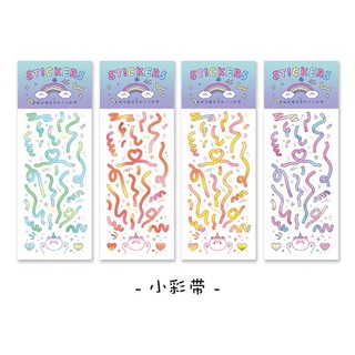 Set 4 tấm sticker ribbon