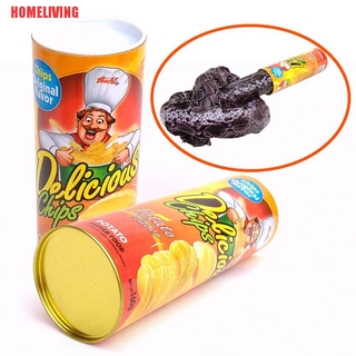 [HOMELIVING]1 Pcs Trick Potato Chip Can Novelty Joke Prank Jump Snake Funny Tricky Toys