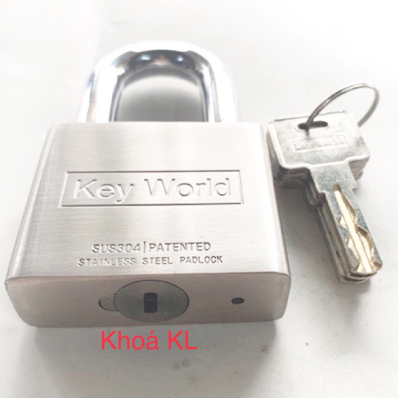 Ổ khoá KEY WORLD inox 304 chống trộm tuyệt đối